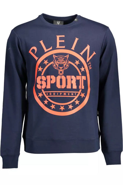 Plein Sport Blue Cotton Herrtröja