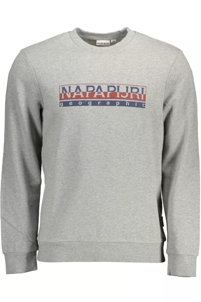 Napapijri Jersey gris de algodón para hombre