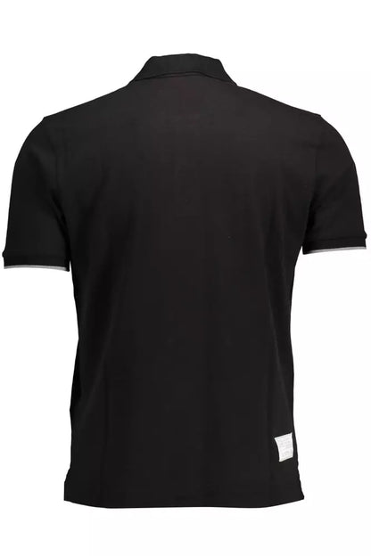 Polo de algodón negro para hombre La Martina