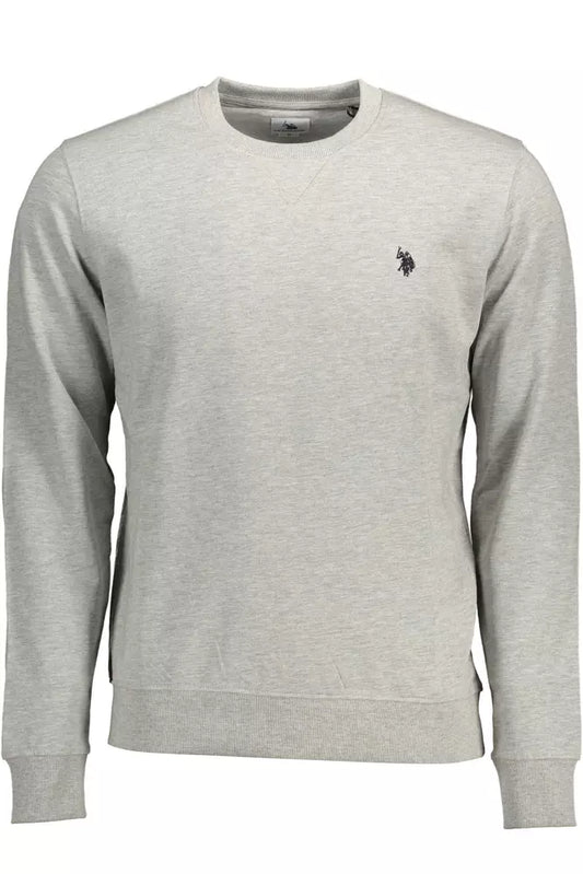 U.S. POLO ASSN. Gray Cotton Men Sweater