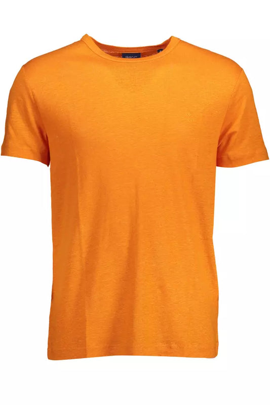 Camiseta de lino naranja Gant para hombre