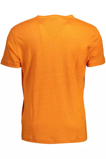 Camiseta de lino naranja Gant para hombre