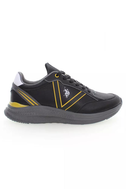 US POLO ASSN. Zapatillas deportivas negras de poliéster para hombre