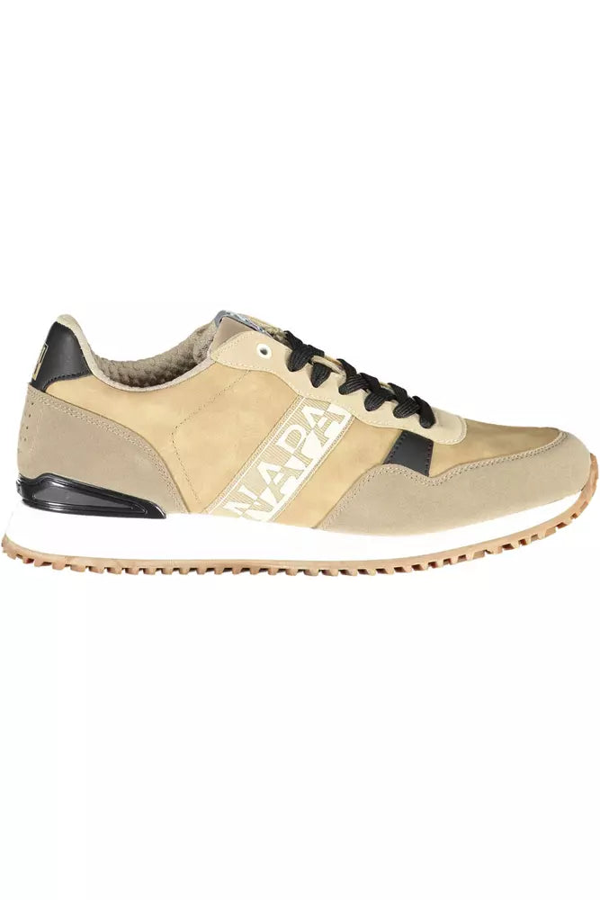 Napapijri Beige Polyester Sneaker för män