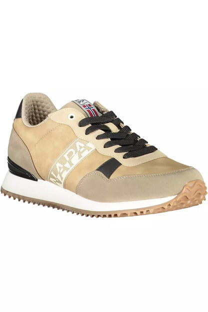 Napapijri Beige Polyester Sneaker för män