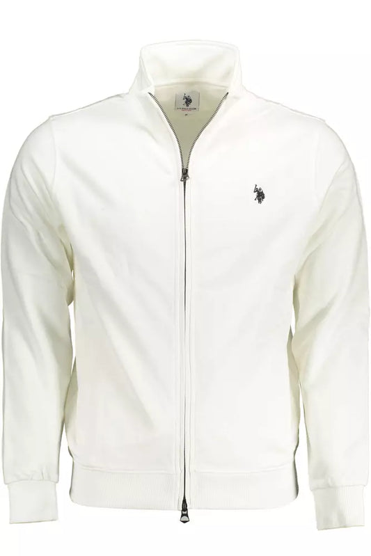 U.S. POLO ASSN. White Cotton Men Sweater