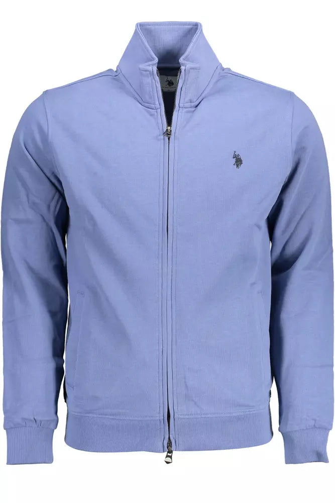 U.S. POLO ASSN. Blue Cotton Men Sweater