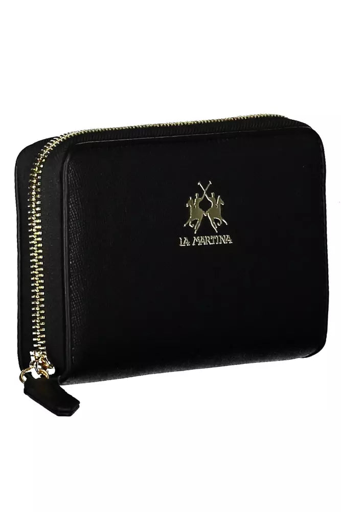 La Martina Black Polyethylene Women Wallet