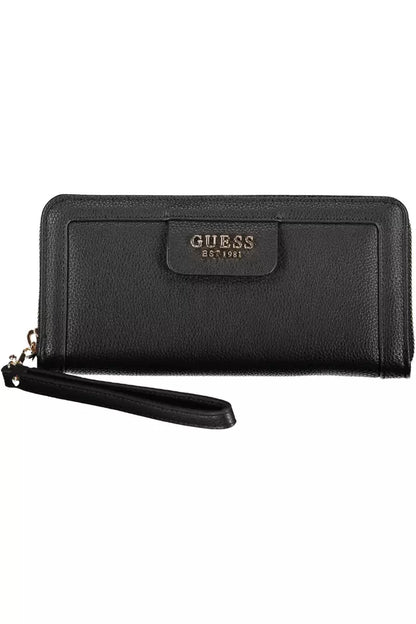 Guess Jeans Black Polyethylene Women Wallet