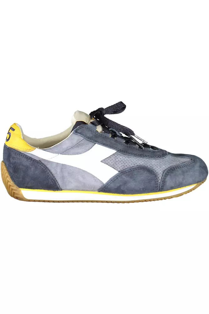 Diadora blå läder Sneaker för kvinnor