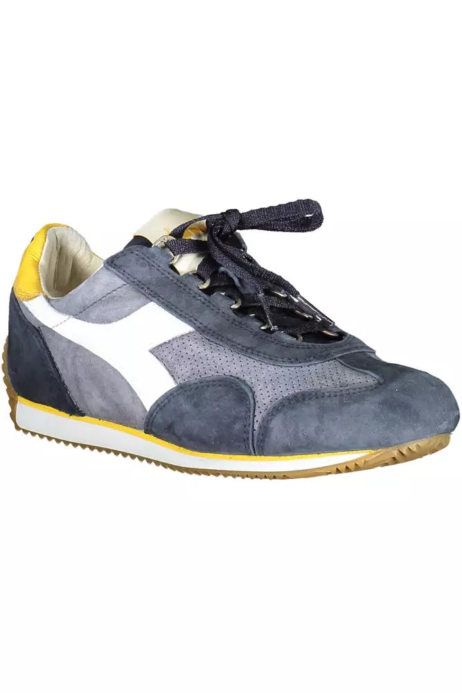 Diadora blå läder Sneaker för kvinnor