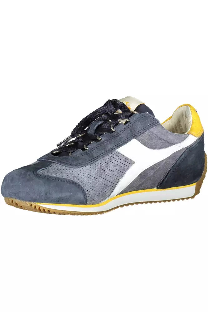 Diadora blå läder Sneaker för kvinnor