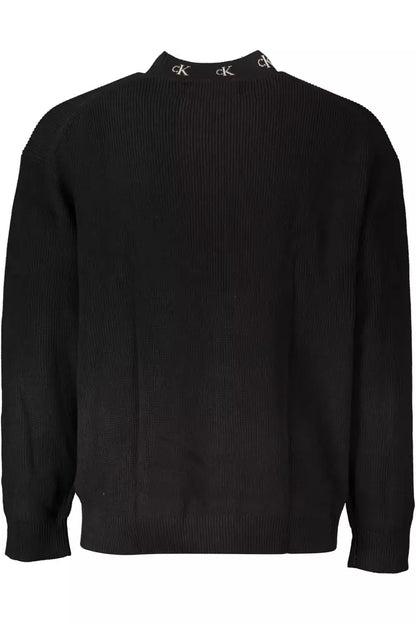 Calvin Klein Black Cotton Men Sweater