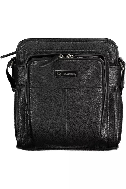 Bolso de hombro para hombre de polietileno negro La Martina