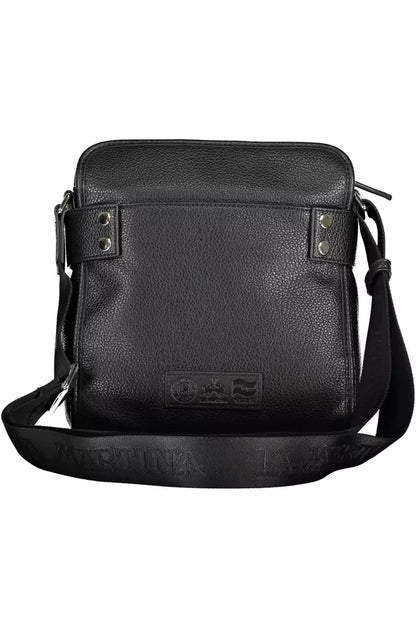 Bolso de hombro para hombre de polietileno negro La Martina