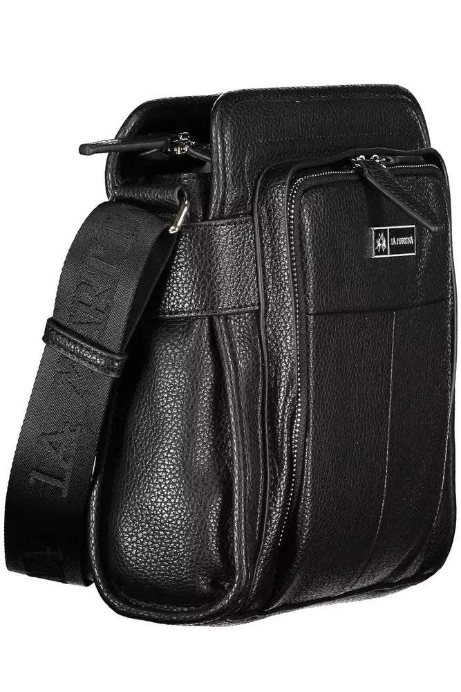 Bolso de hombro para hombre de polietileno negro La Martina