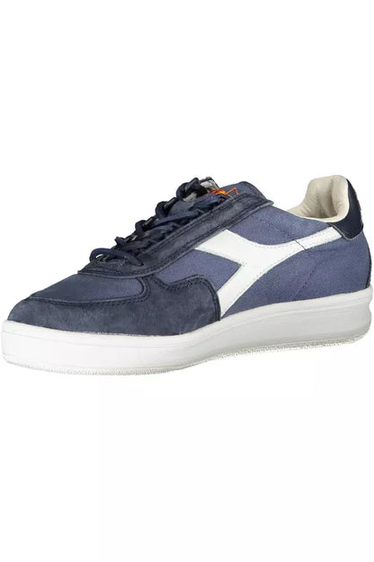 Zapatillas Diadora de piel azul para mujer