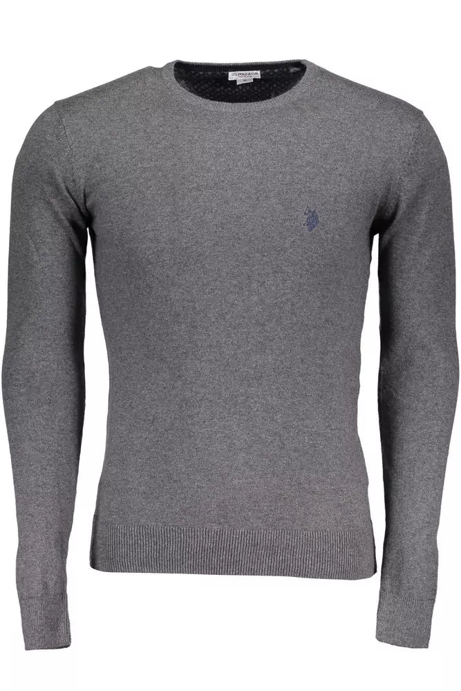 U.S. POLO ASSN. Gray Cotton Men Sweater