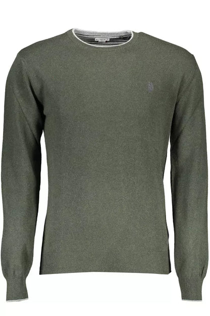 U.S. POLO ASSN. Green Wool Men Sweater