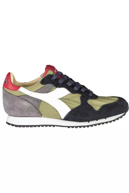 Zapatillas Diadora de piel verde para mujer