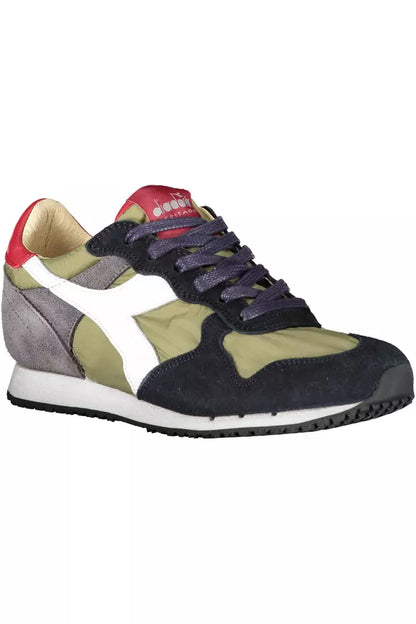 Zapatillas Diadora de piel verde para mujer