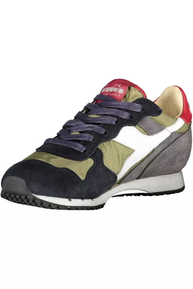 Zapatillas Diadora de piel verde para mujer