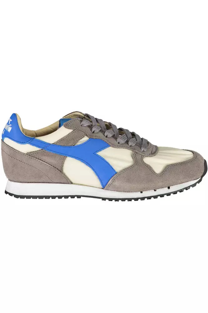 Zapatilla Diadora de piel gris para mujer