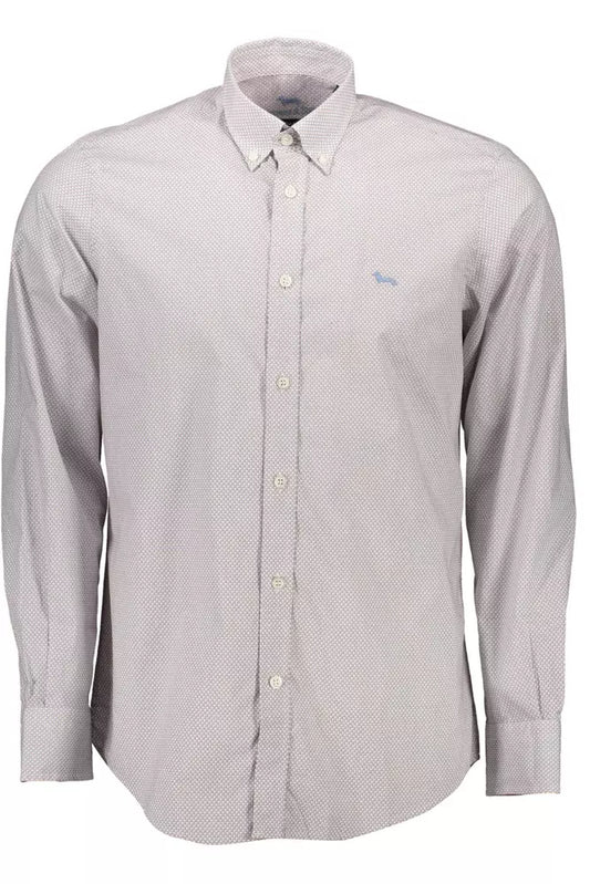 Camisa de algodón blanca para hombre Harmont &amp; Blaine