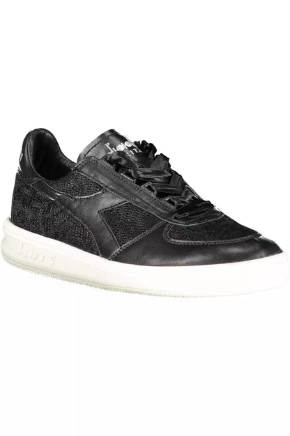 Zapatillas de piel negras Diadora para mujer