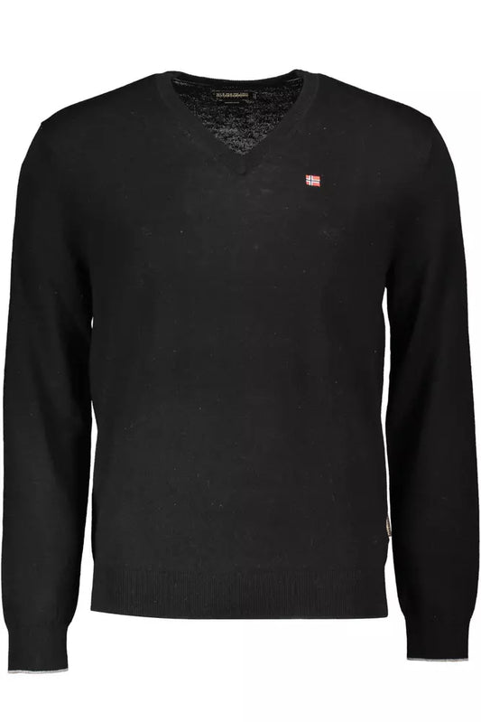 Napapijri Black Wool Herrtröja