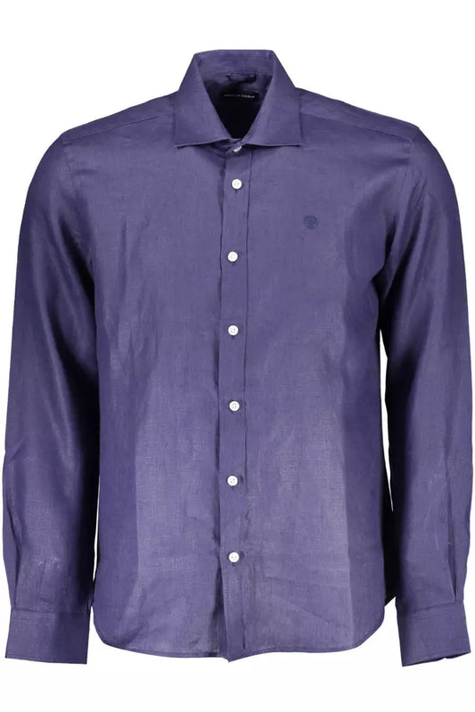 Camisa de lino azul para hombre de North Sails