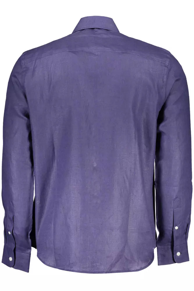 Camisa de lino azul para hombre de North Sails