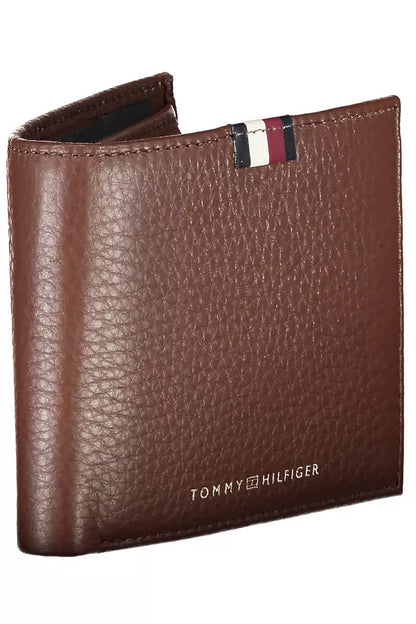 Tommy Hilfiger Brun Läder Plånbok för män