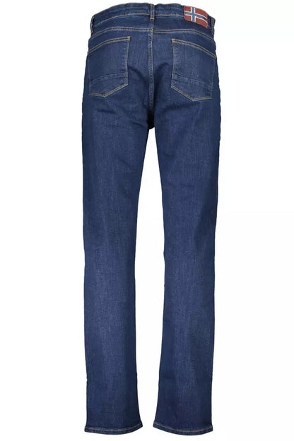 Napapijri Blue Cotton Men Jeans