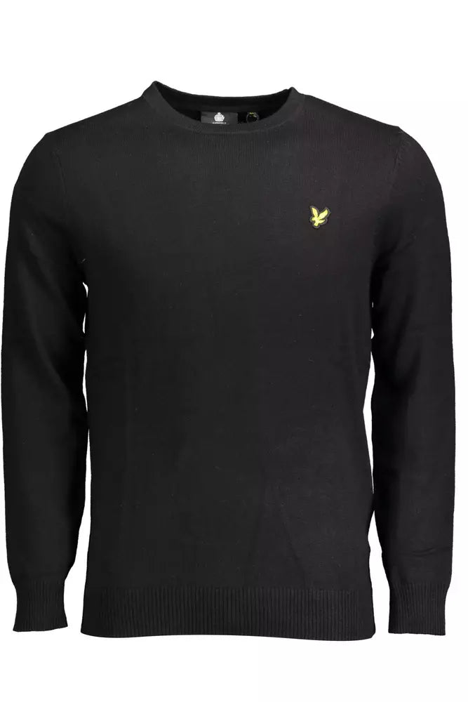 Lyle &amp; Scott svart bomullströja för män