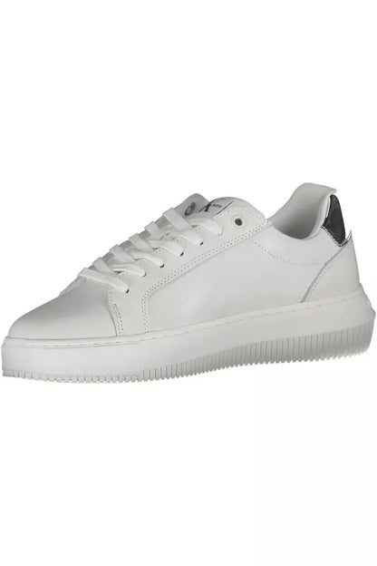 Zapatillas de deporte de piel blanca de Calvin Klein para mujer