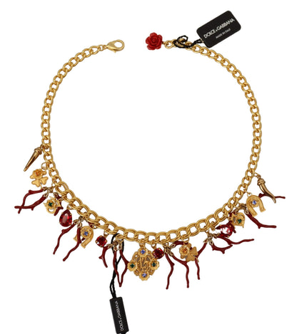 Dolce &amp; Gabbana överdådiga multicolor Crystal Statement halsband