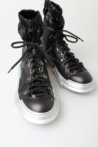 Dolce &amp; Gabbana Black High Top Sneaker Bootie