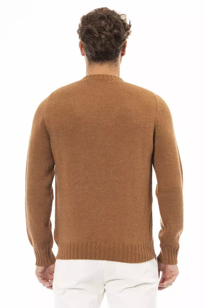 Alpha Studio Beige Alpaca Herrtröja