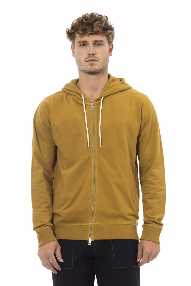 Sudadera de algodón marrón para hombre de Alpha Studio