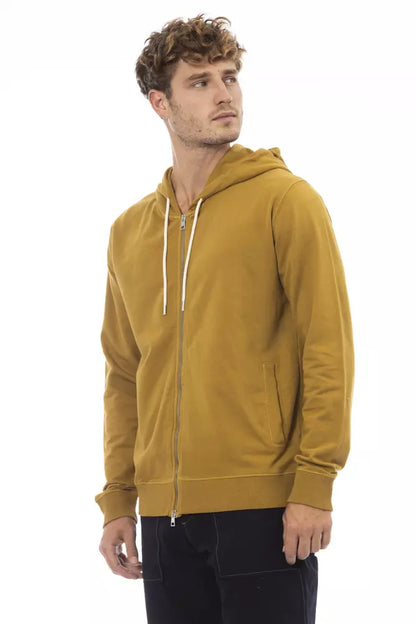 Sudadera de algodón marrón para hombre de Alpha Studio