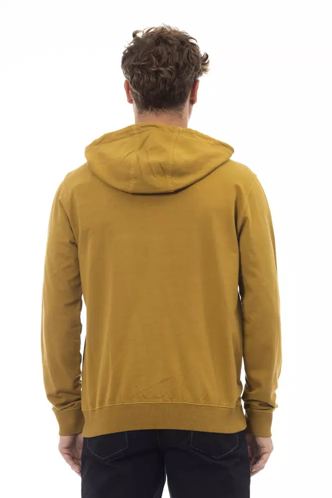 Sudadera de algodón marrón para hombre de Alpha Studio