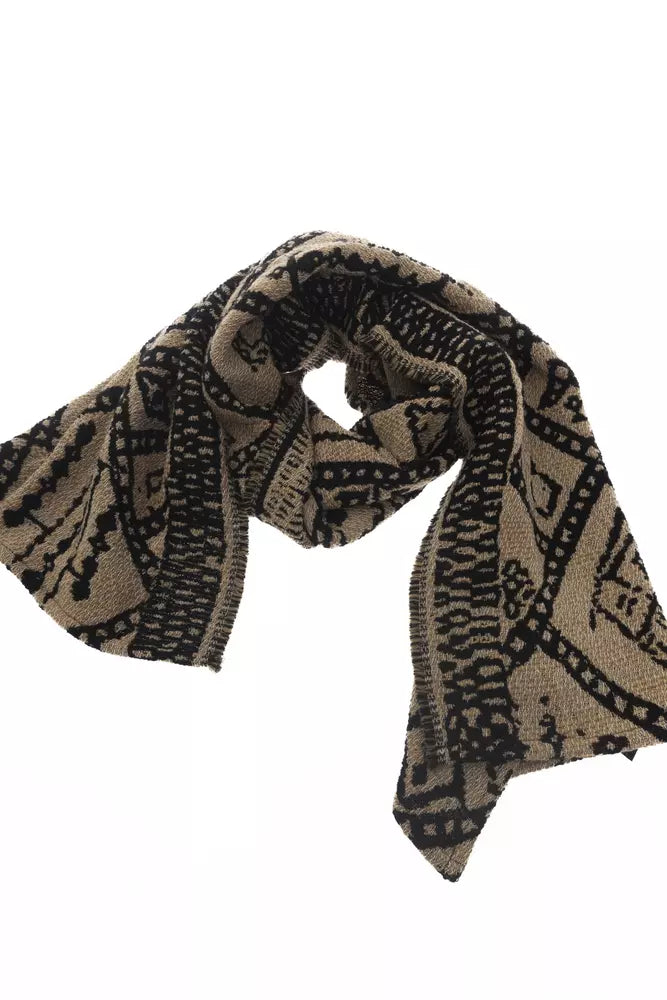 Alpha Studio Brun Acetate Dam Scarf