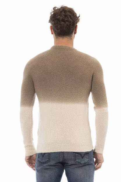 Alpha Studio Beige Alpaca Herrtröja