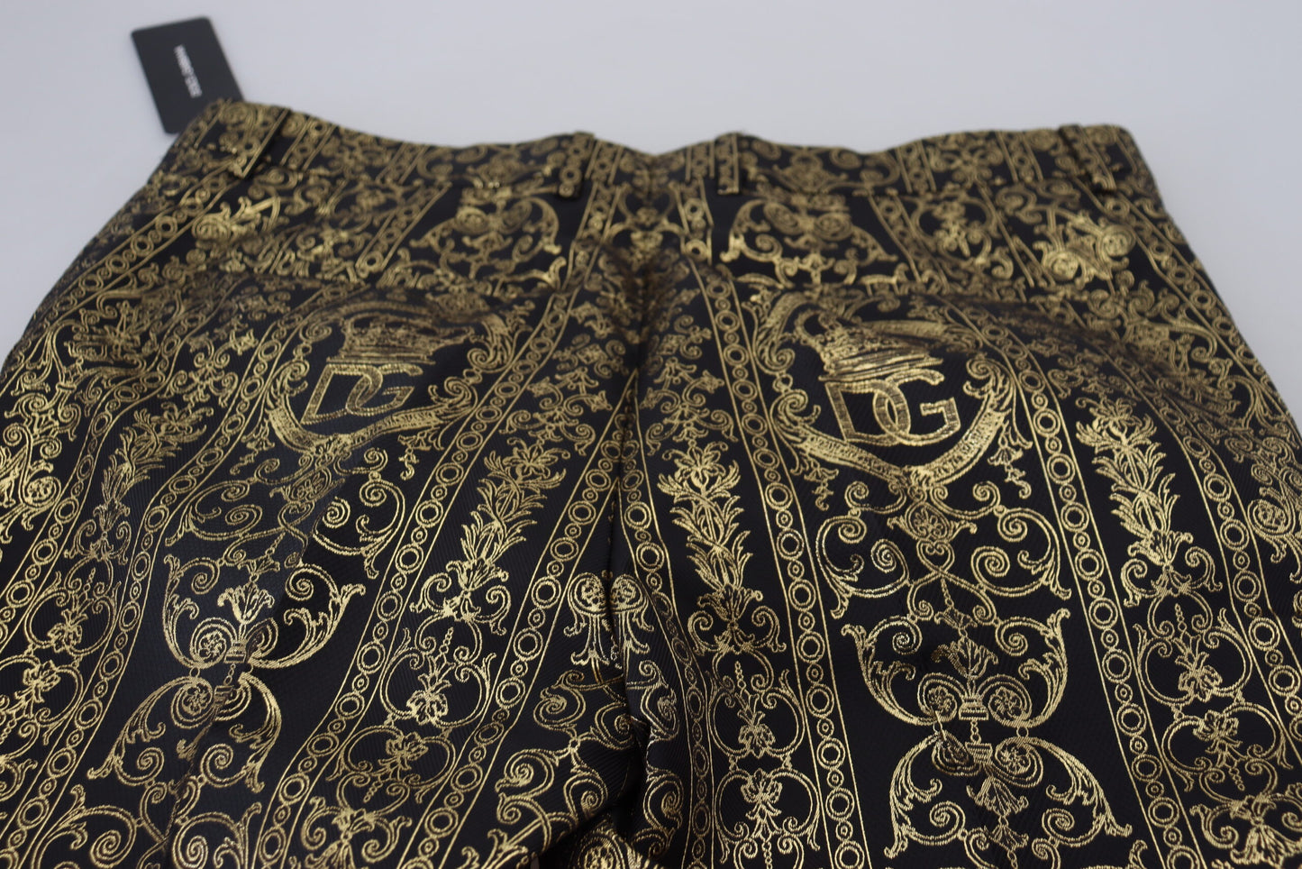 Pantalones de noche elegantes de jacquard de Dolce &amp; Gabbana