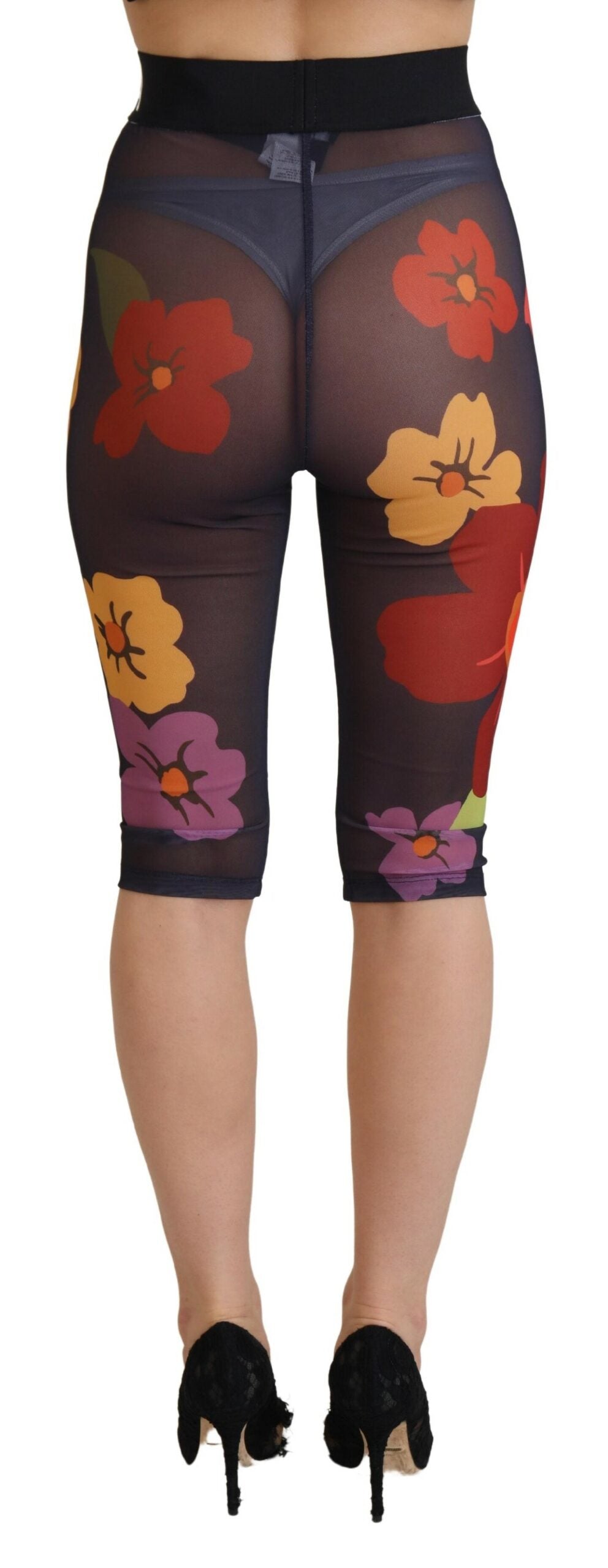 Leggings de cintura alta con estampado floral elegante de Dolce &amp; Gabbana