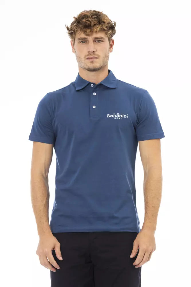 Polo Baldinini Trend de algodón azul para hombre