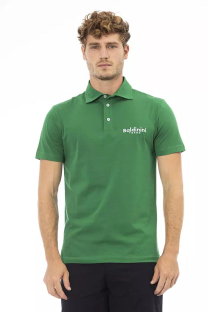 Polo Baldinini Trend de algodón verde para hombre