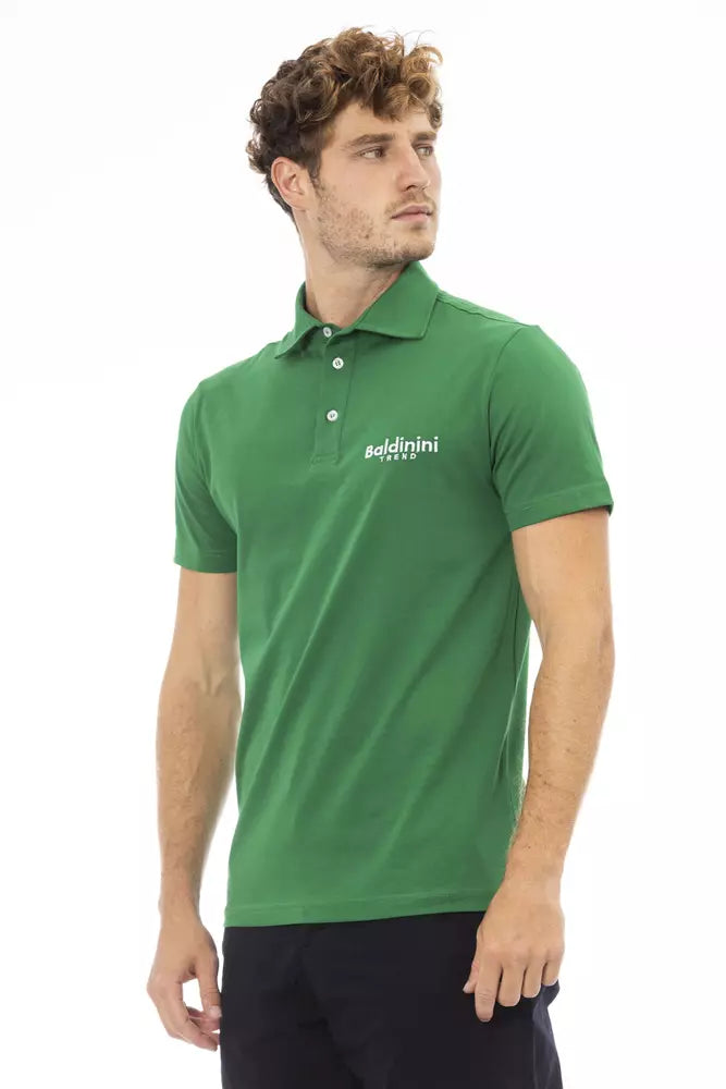 Polo Baldinini Trend de algodón verde para hombre