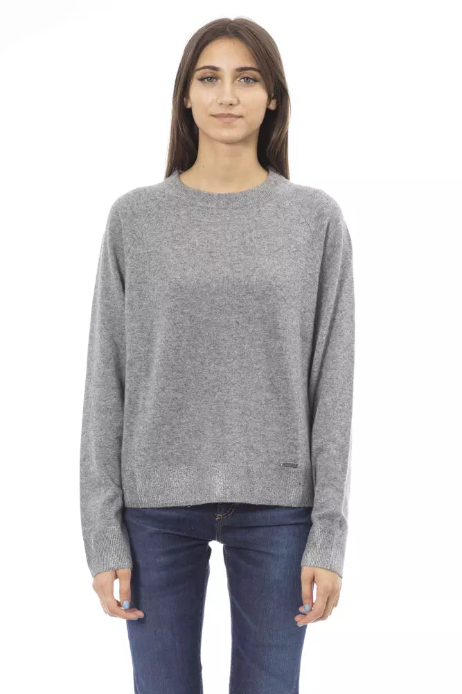 Jersey de mujer de lana gris Baldinini Trend